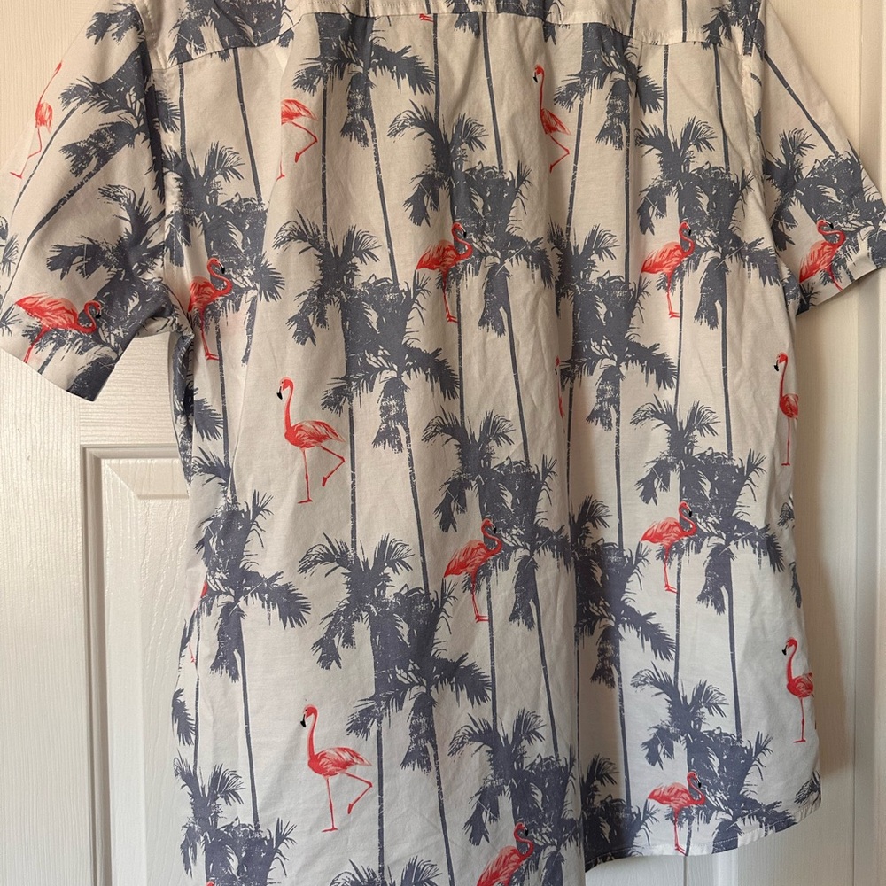 Goodfellow & Co Flamingo and Palm Print Shirt